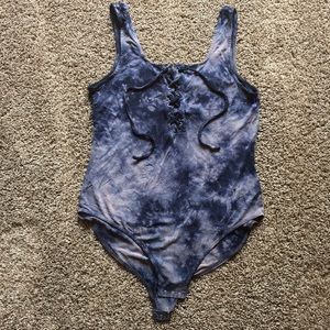 NWOT Moody American Eagle tie dye bodysuit